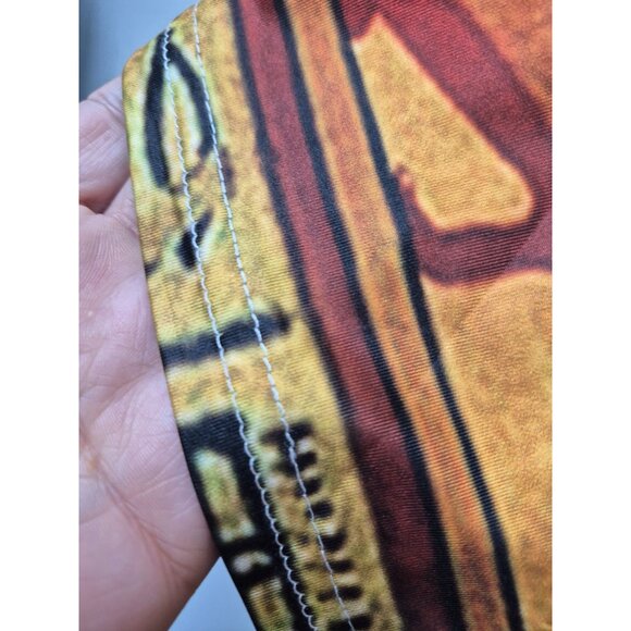 Egyptian Hieroglyphic Print T-Shirt XL Pre-Shrunk Polyester & Spandex Crewneck - Picture 6 of 6